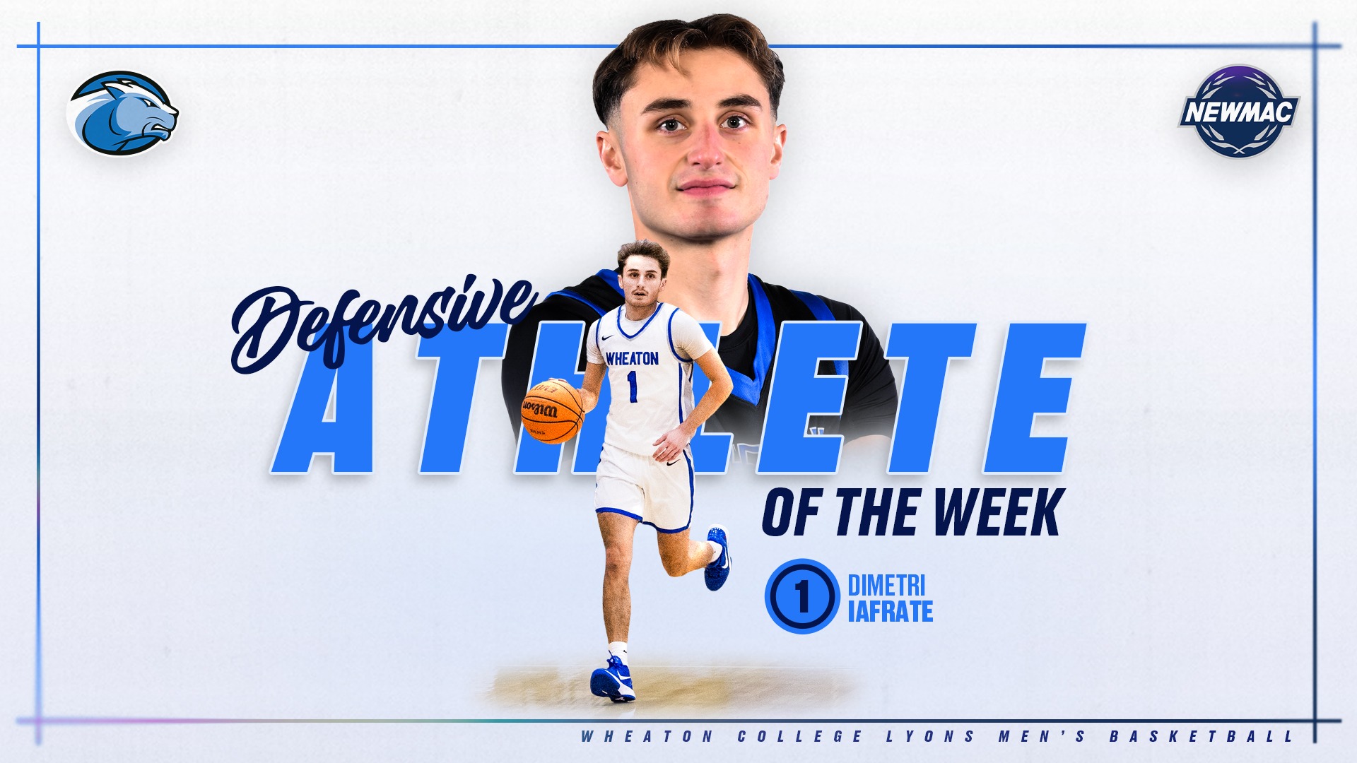 Iafrate, Dimetri NEWMAC Men's Basketball DAOW graphic
