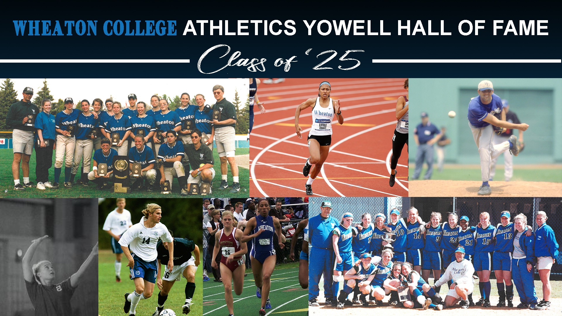2025 Wheaton College Athletics Hall of Fame graphic