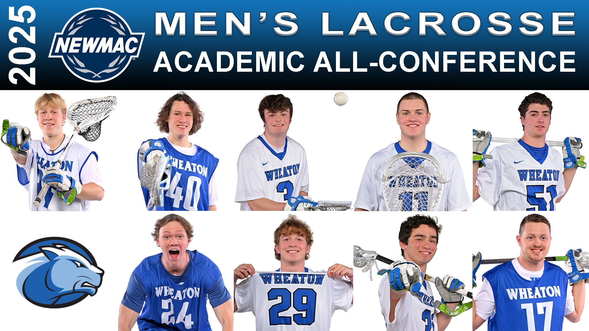 2025 NEWMAC Men's Lacrosse Academic All-Conference graphic