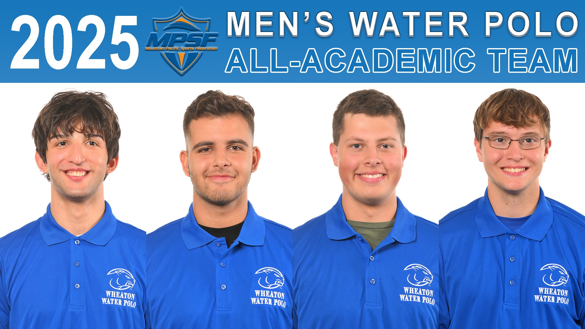 2025 MPSF Men's Water Polo All-Academic Team graphic