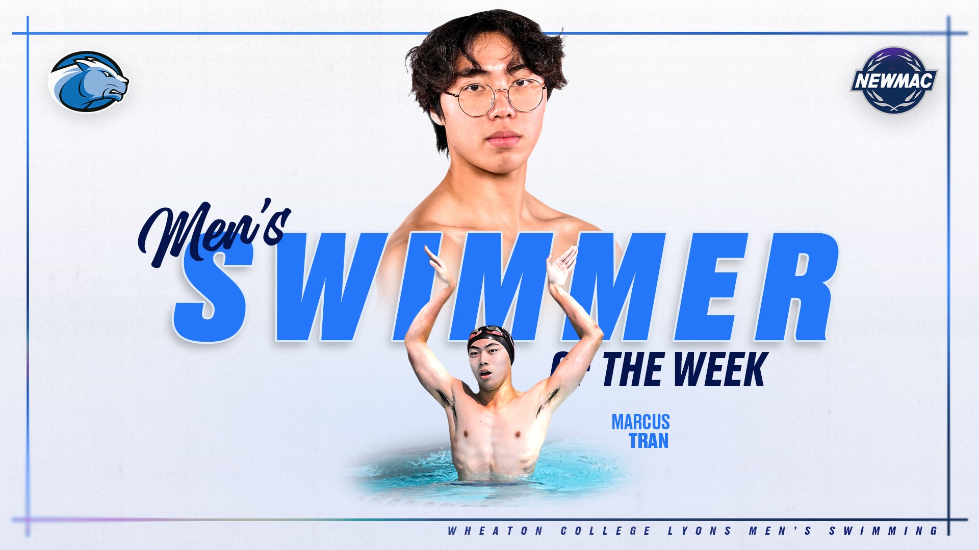 Tran, Marcus NEWMAC Swimmer of the Week