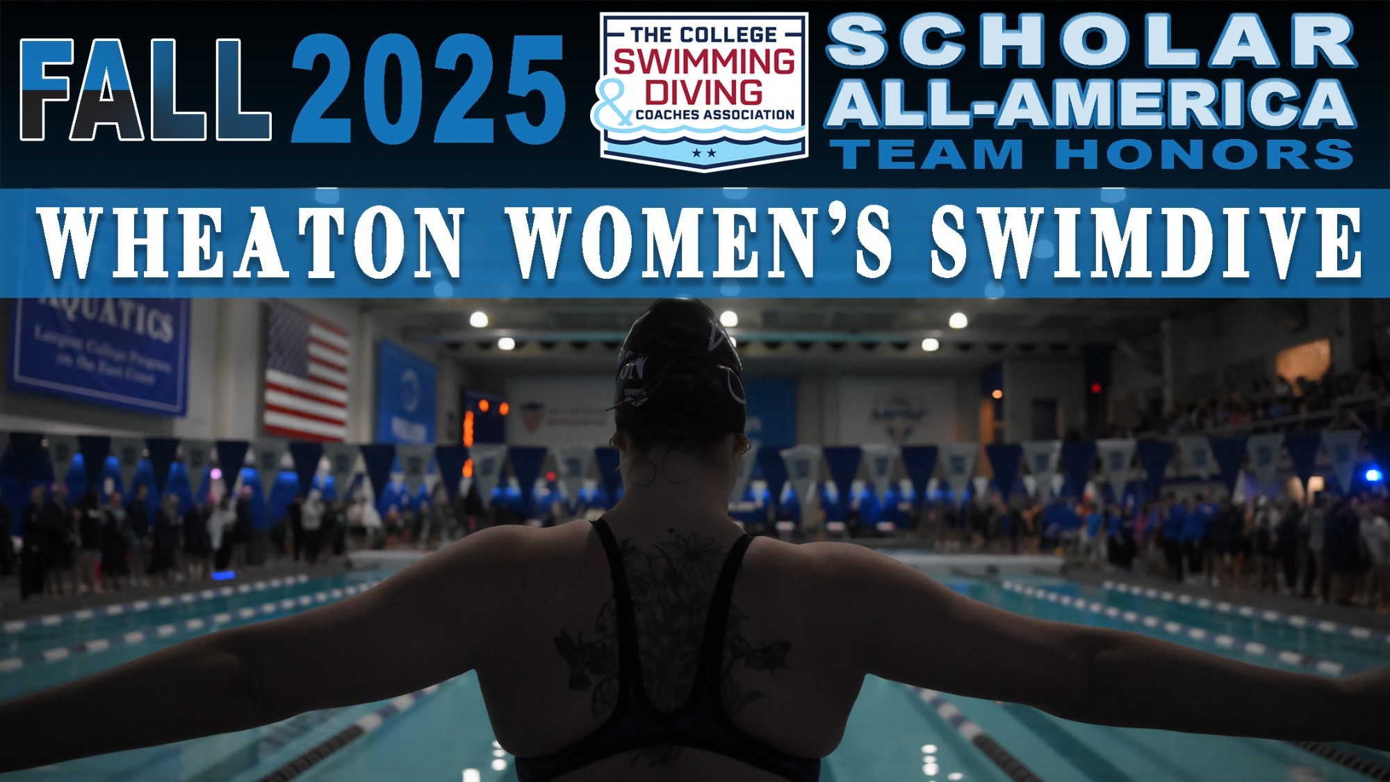 2025 CSCAA Women's SwimDive Scholar All-America Team graphic