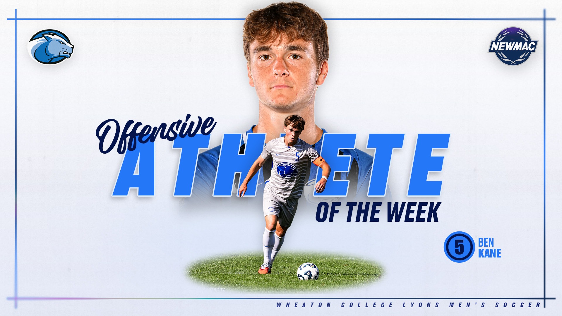 Kane, Ben NEWMAC Men's Soccer OAOW graphic