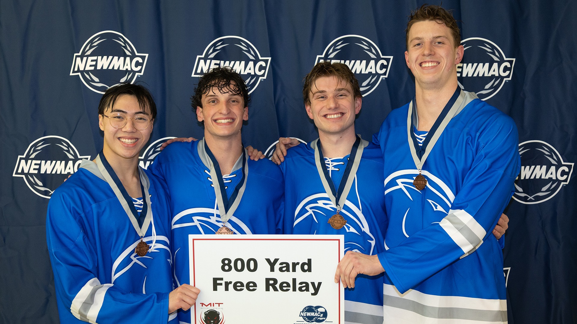 Tran, Marcus, Gavin Cullinan, Kevin Rice, Brian Hixson 800-Relay at 2026 NEWMAC Championship