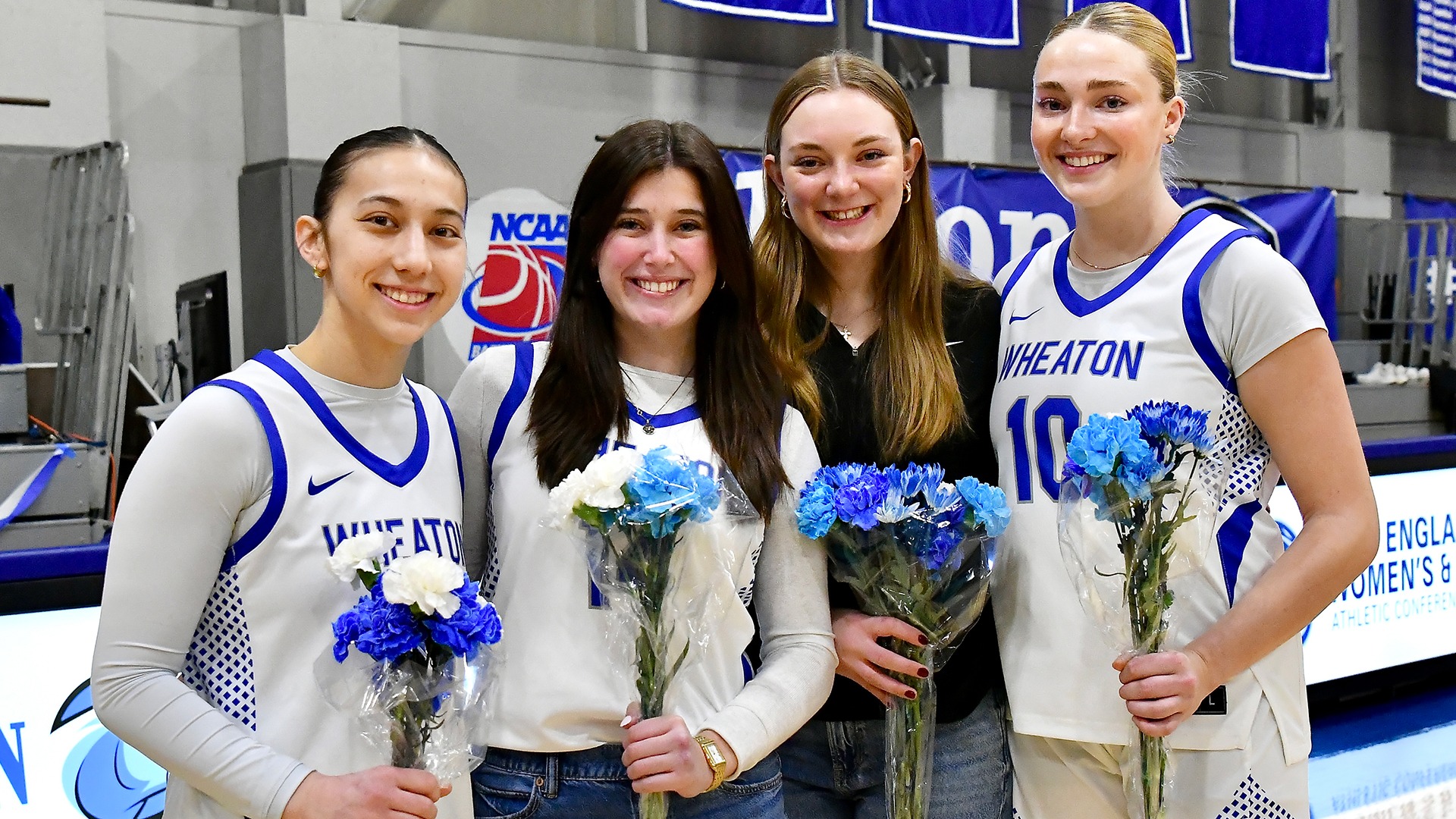 Jasperson, Kennis, Madeline Duwe, Catherine Penick, Regan Keyter 2026 WBB Senior Day