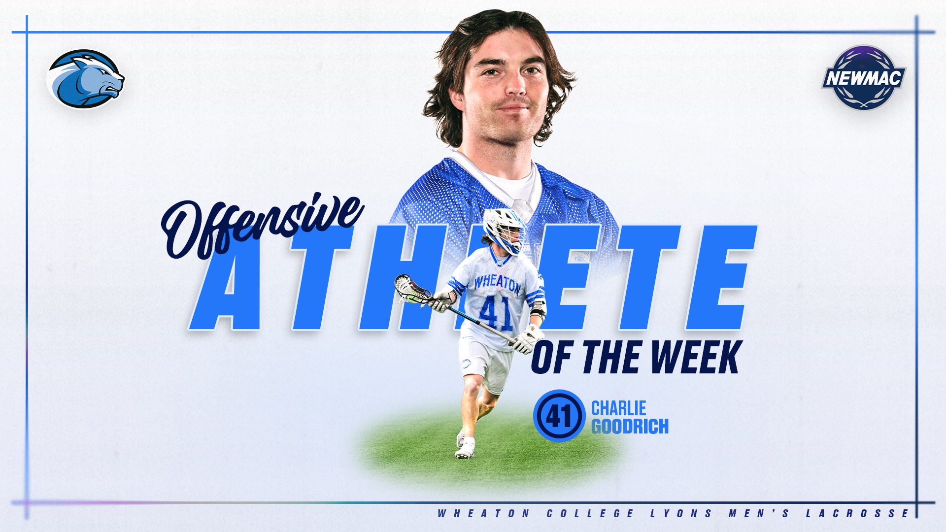 Goodrich, Charlie NEWMAC Men's Lacrosse Offensive Athlete of the Week