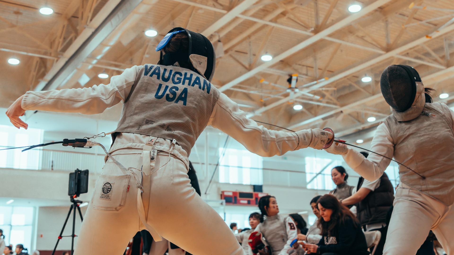 Vaughan, Norah action at Northeast Fencing competition
