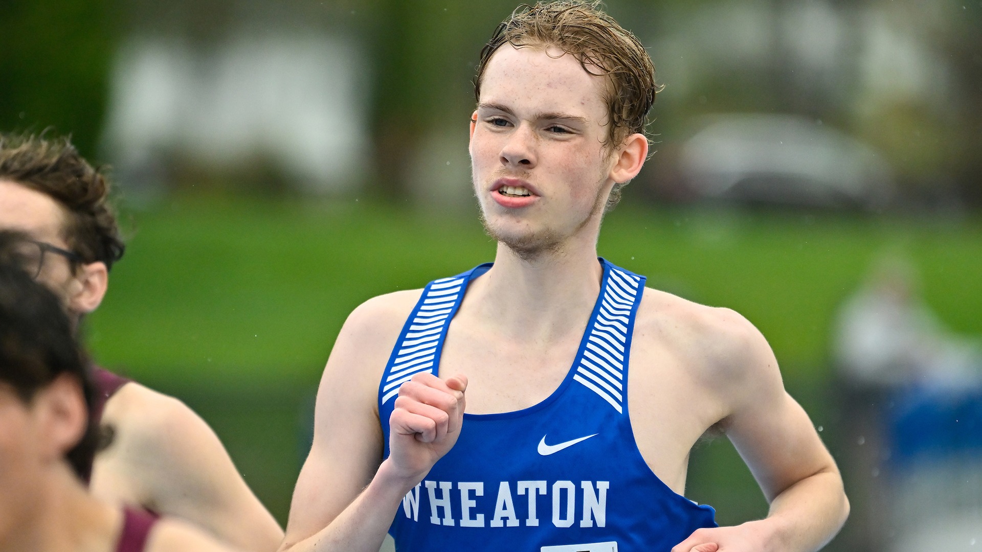 McIntyre, Dan action at NEWMAC Outdoor Championship