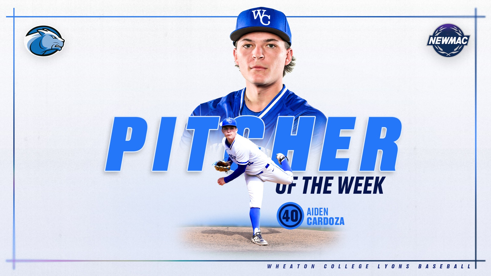 Cardoza, Aiden NEWMAC Pitcher of the Week graphic