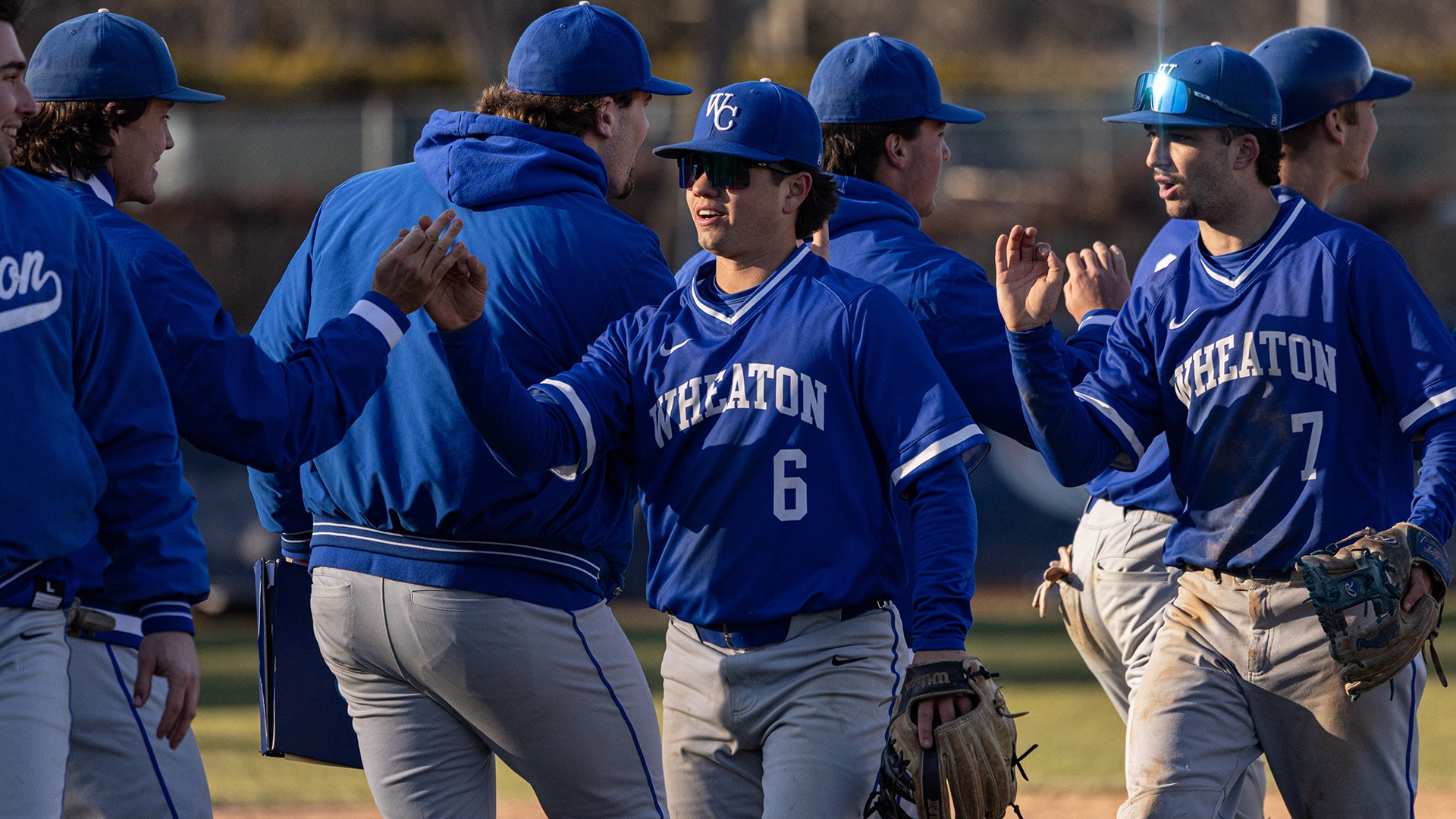 Wheaton Baseball in action at Salve Regina