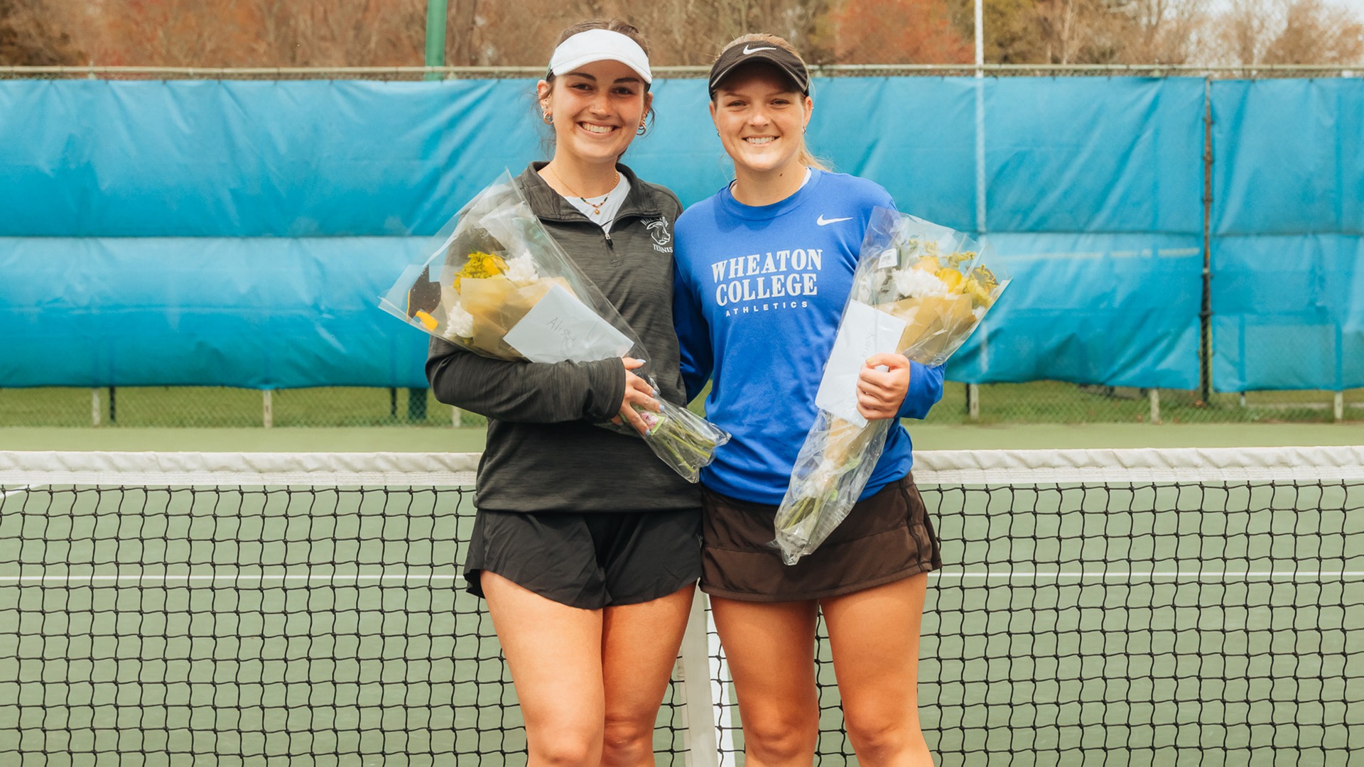 Ortiz, Alissa and Kara Greenlee against Wellesley