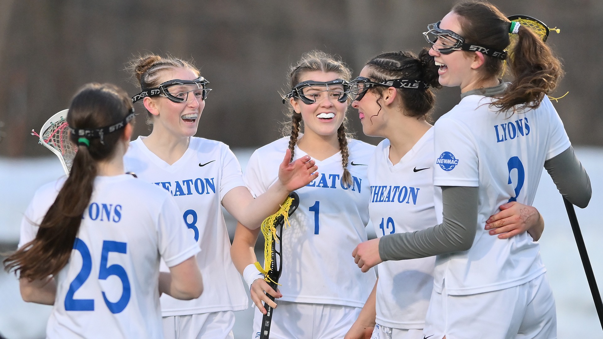 Wheaton Women's Lacrosse action vs. Framingham State