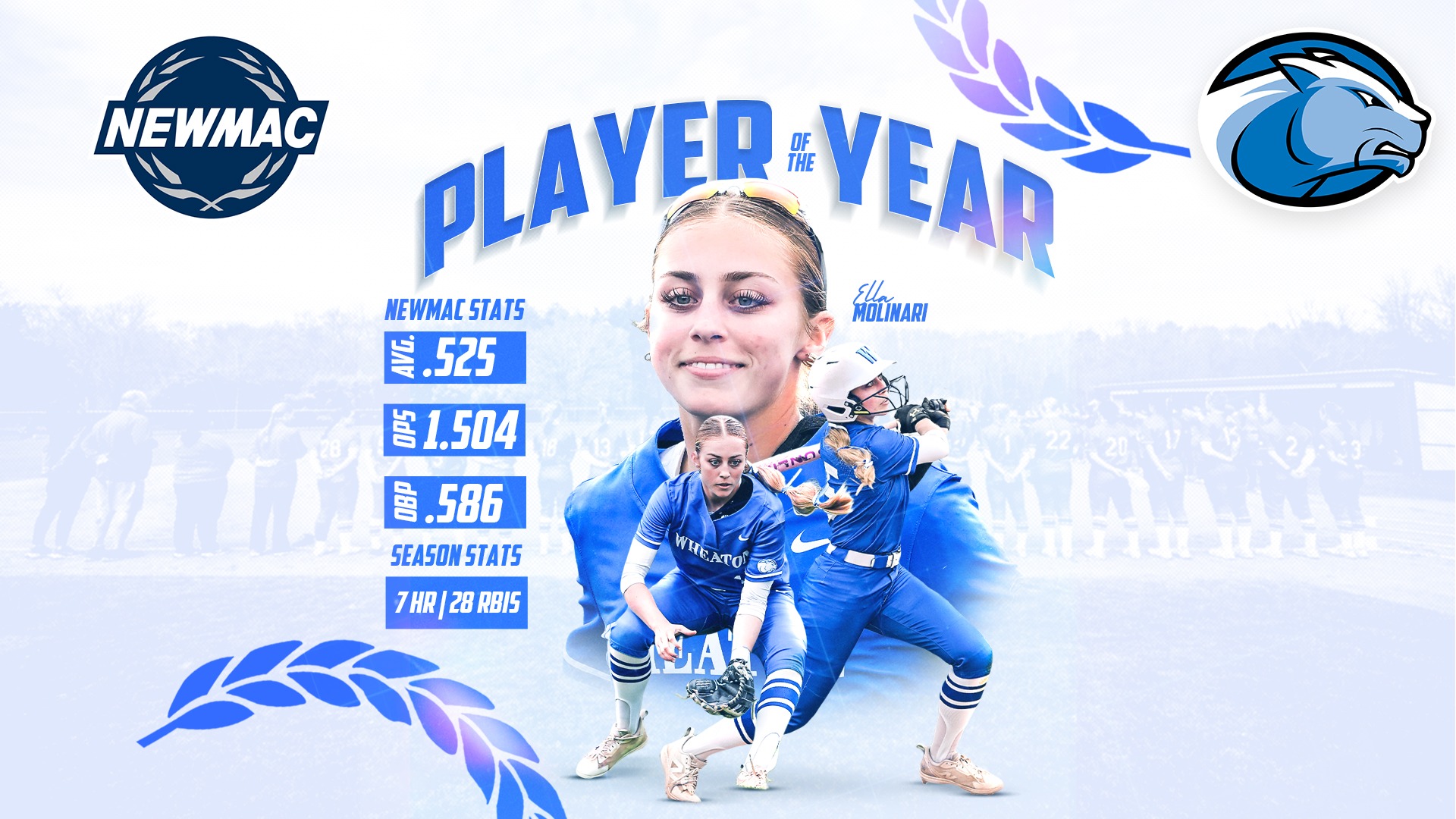 2026 NEWMAC Softball Player of the Year graphic