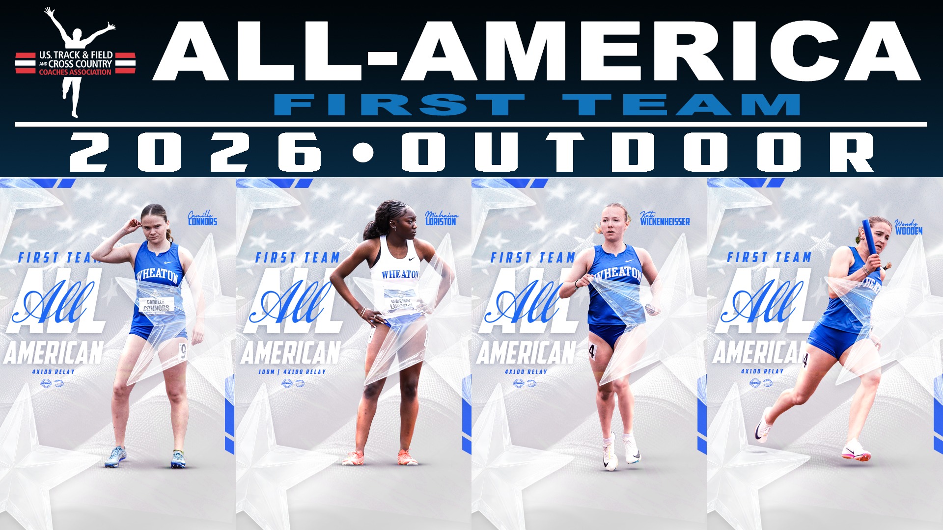 2026 USTFCCCA Women's Outdoor All-America graphic