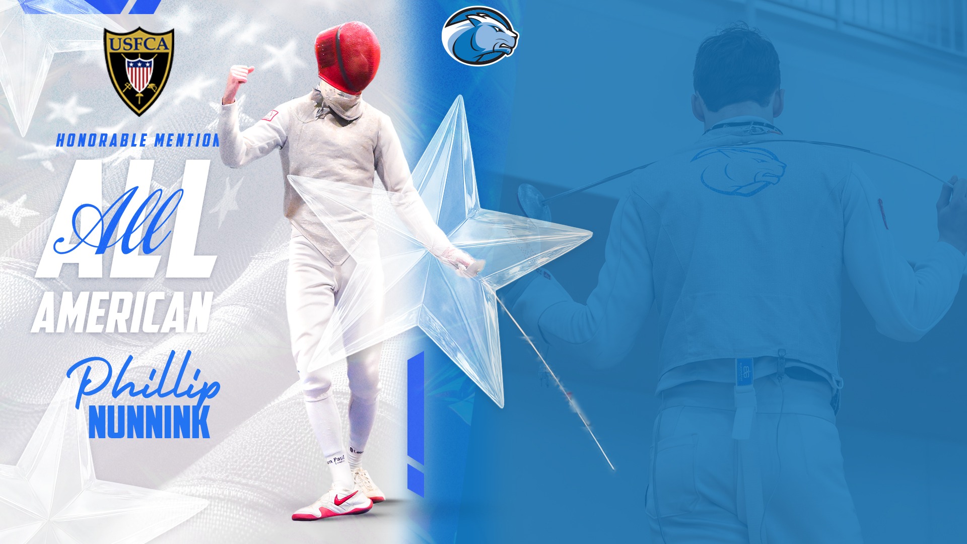 2026 USFCA Men's Fencing All-America graphic