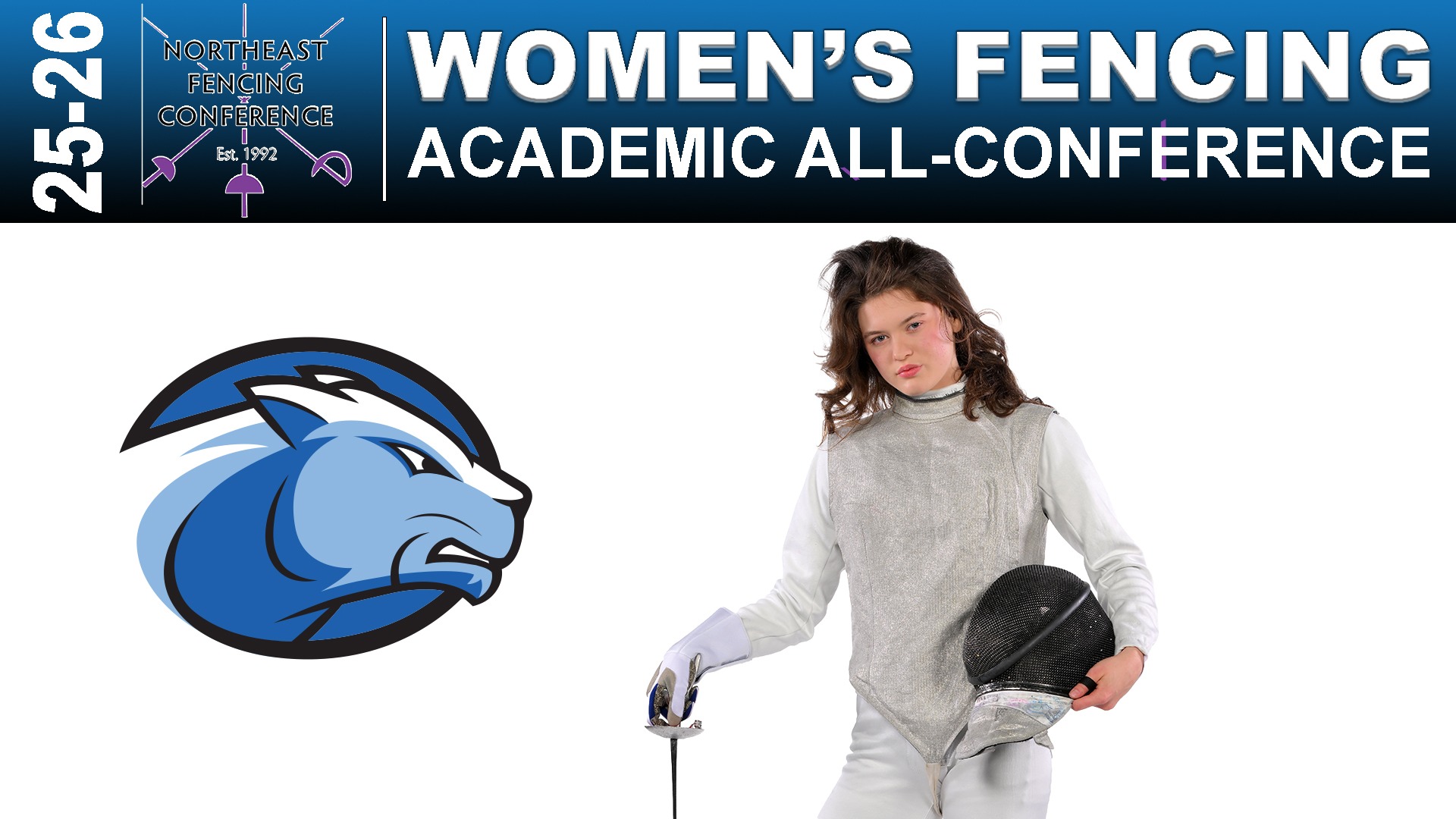 Vaughan, Norah 2026 NFC Academic All-Conference graphic