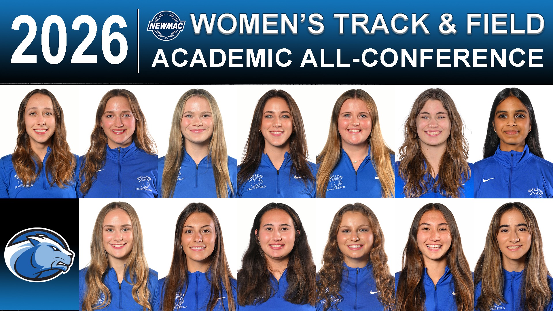 2026 NEWMAC Women's Track & Field Academic All-Conference graphic
