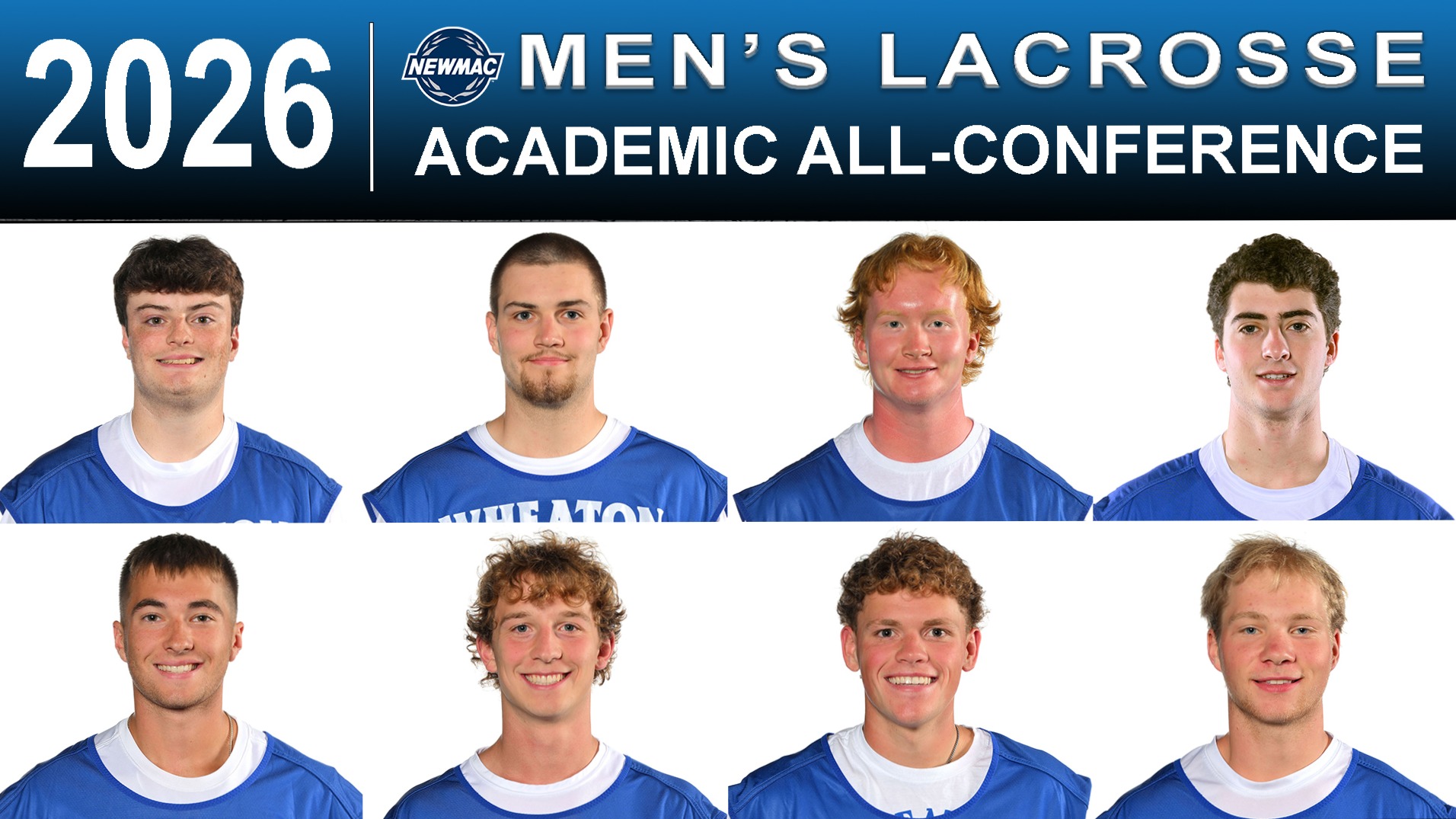 2026 NEWMAC Men's Lacrosse Academic All-Conference Team graphic