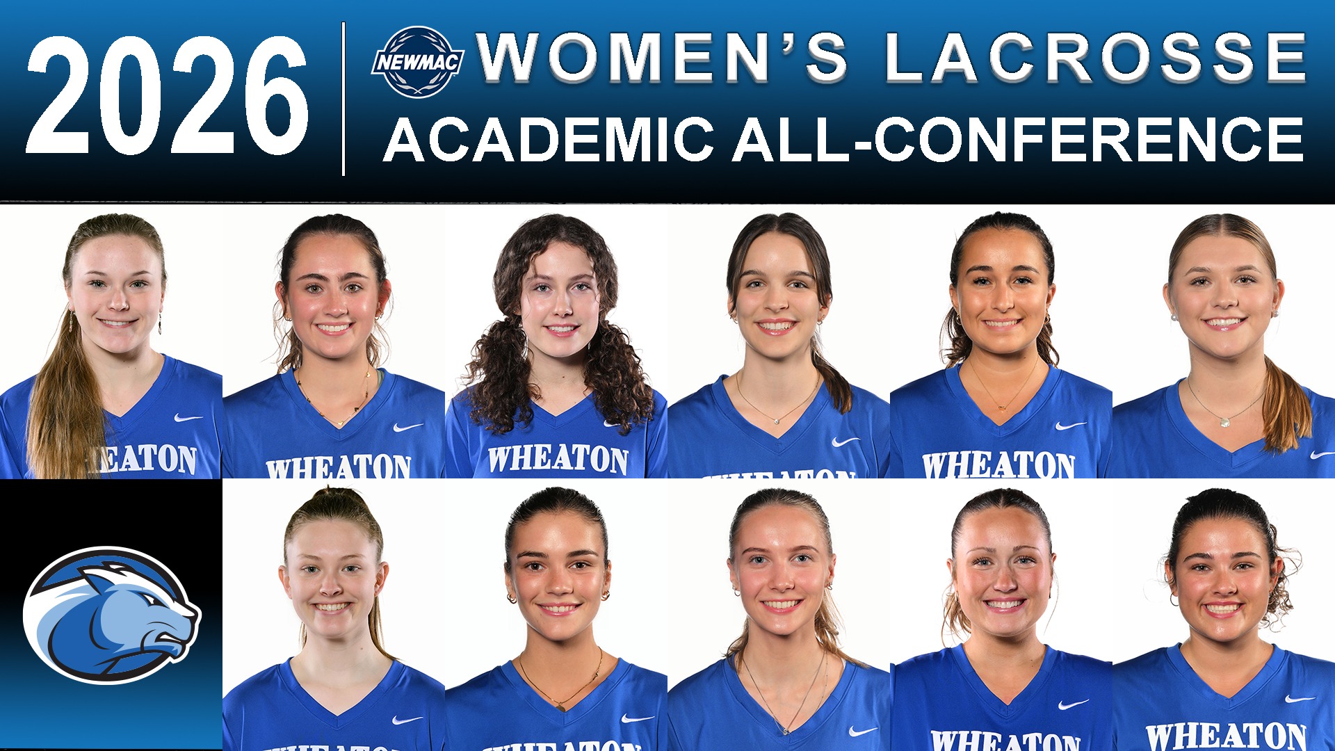 2026 NEWMAC Women's Lacrosse Academic All-Conference Team graphic