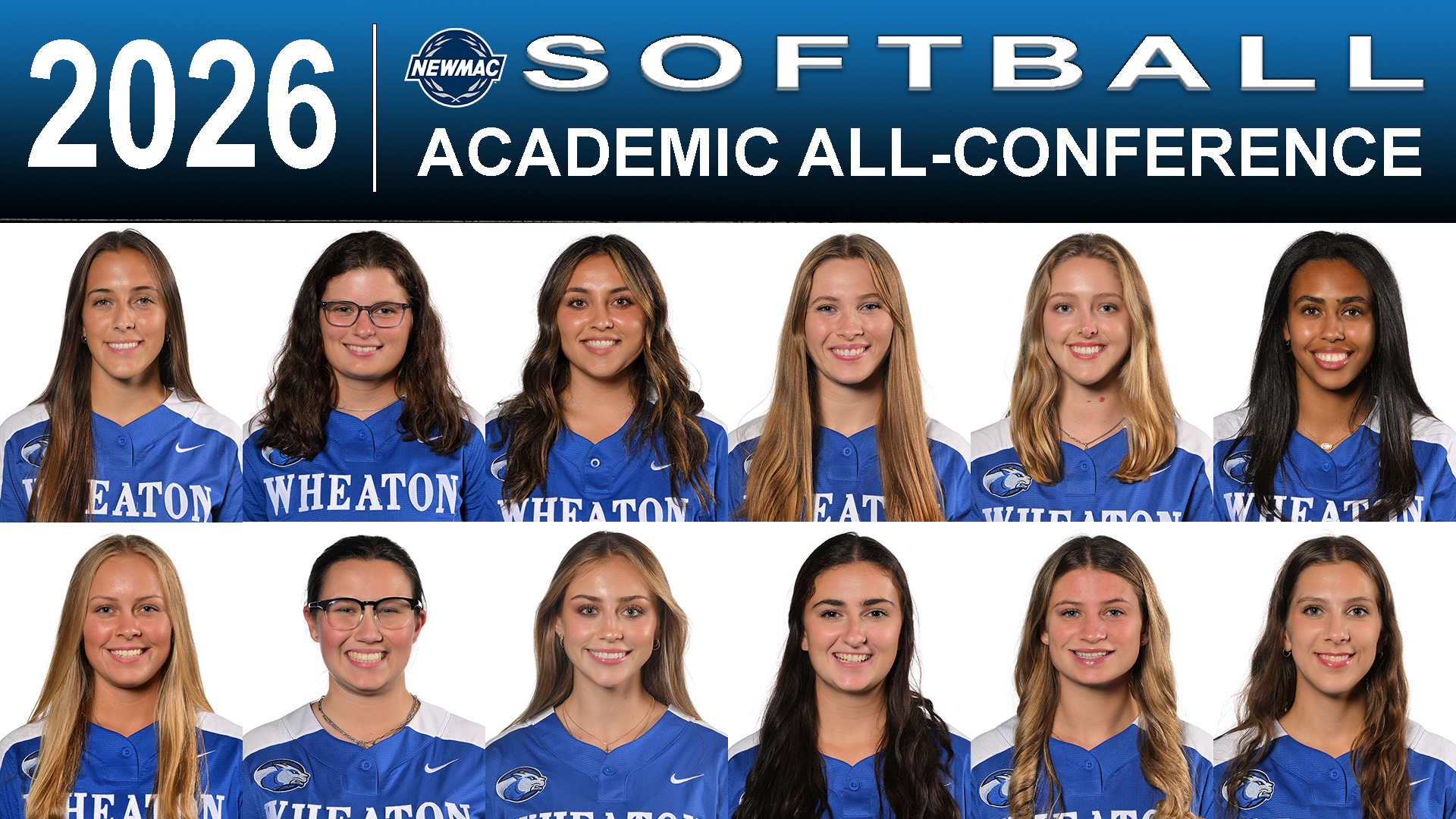 2026 NEWMAC Softball Academic All-Conference graphic