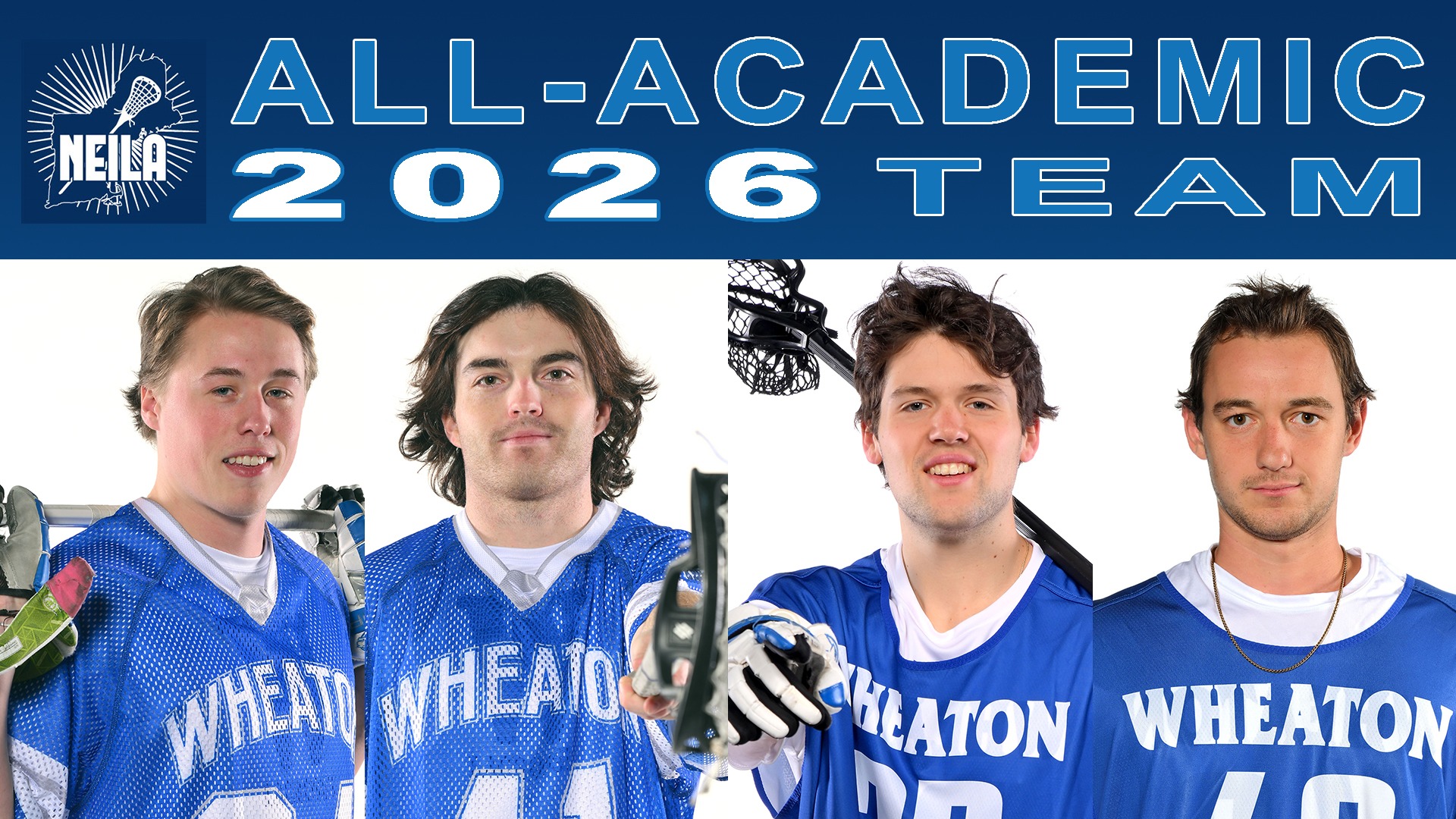 2026 NEILA Men's Lacrosse All-Academic Team graphic