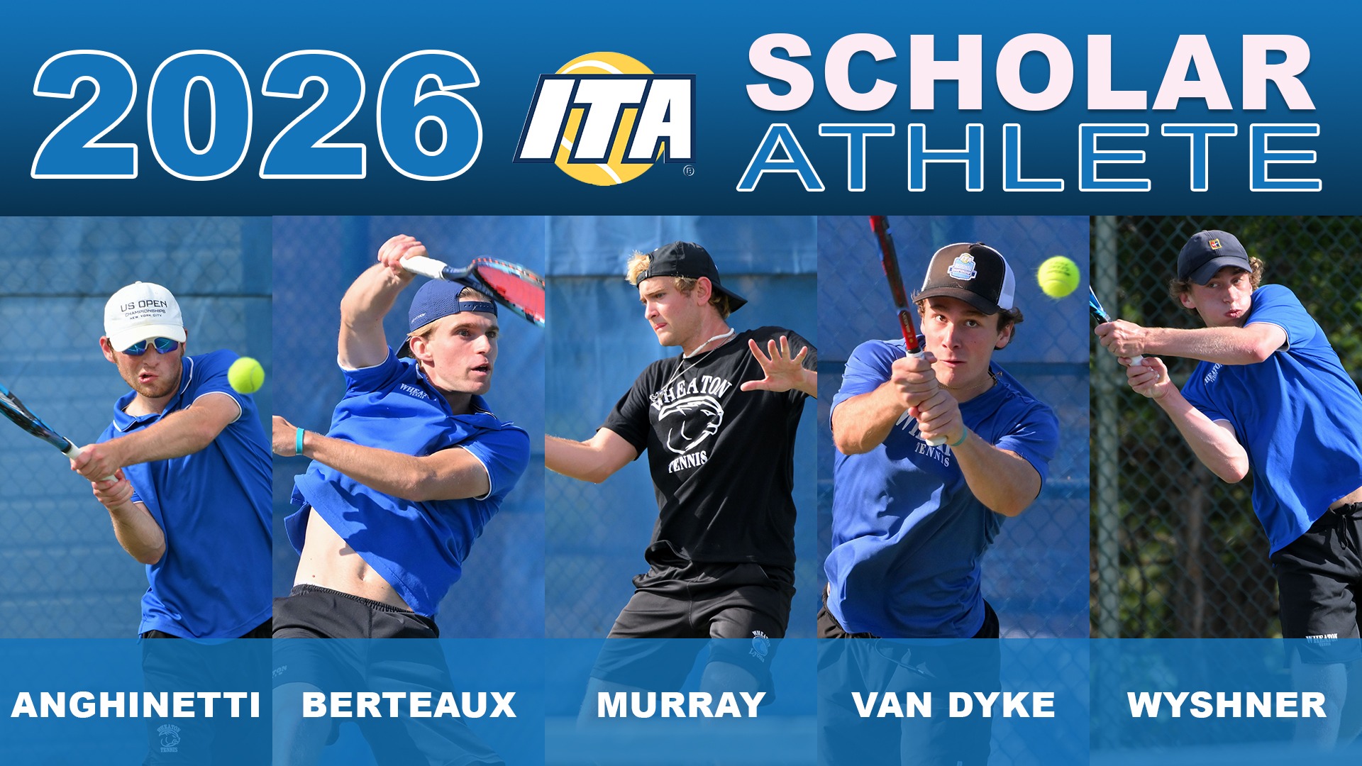 2026 ITA Men's Tennis Scholar-Athlete graphic