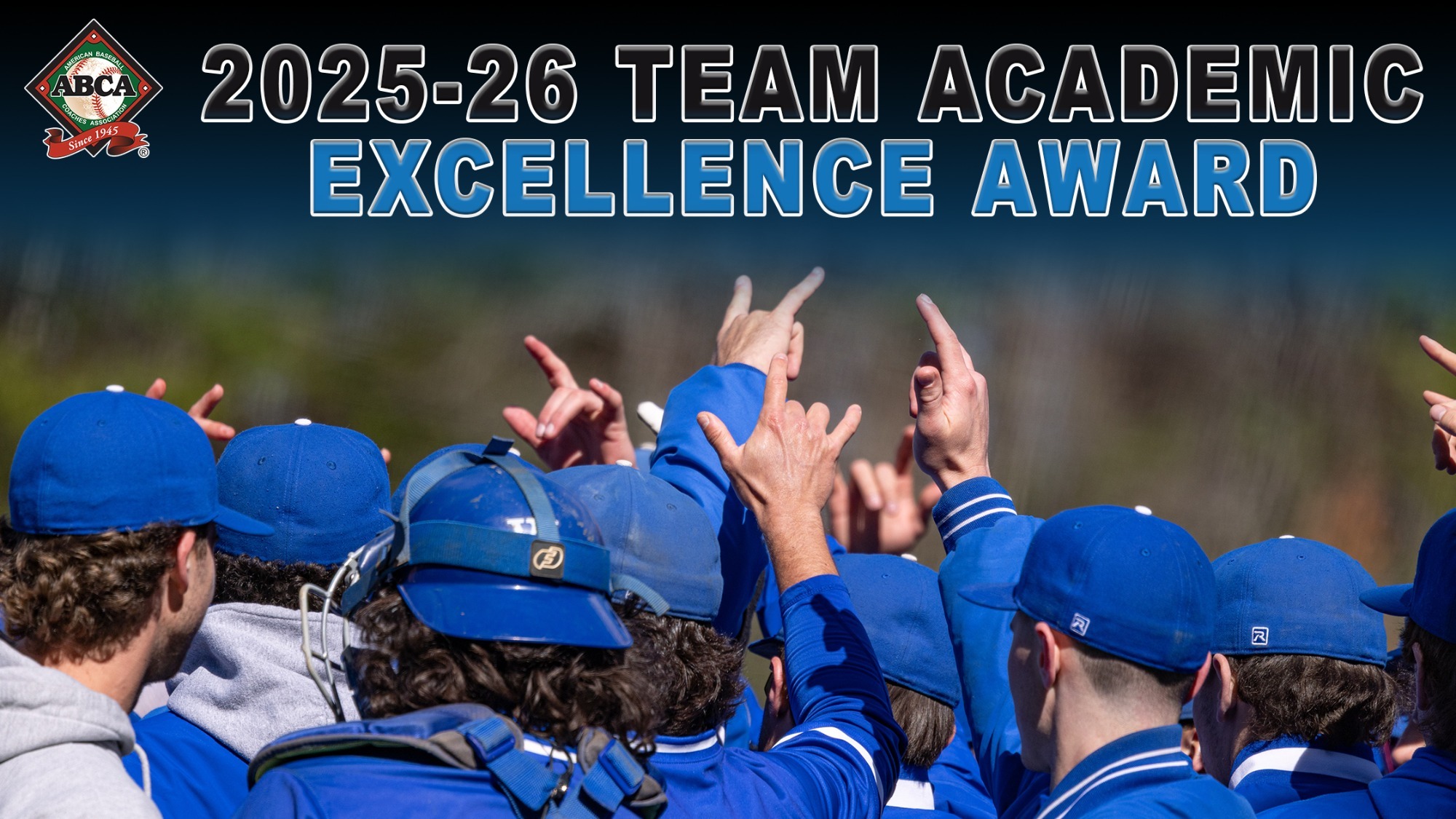 2026 ABCA Baseball Team Academic Excellence Award graphic