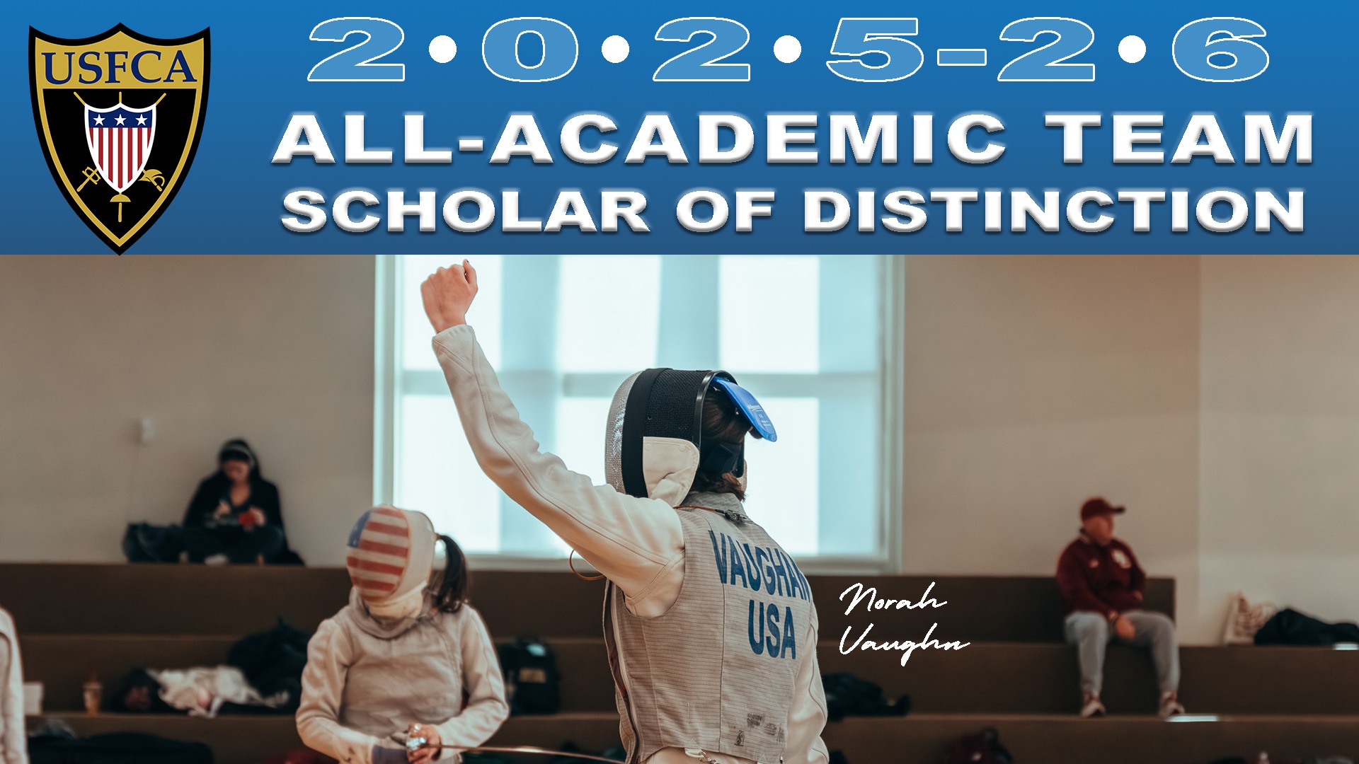 2025-26 USFCA Scholar of Distinction All-Academic Team graphic