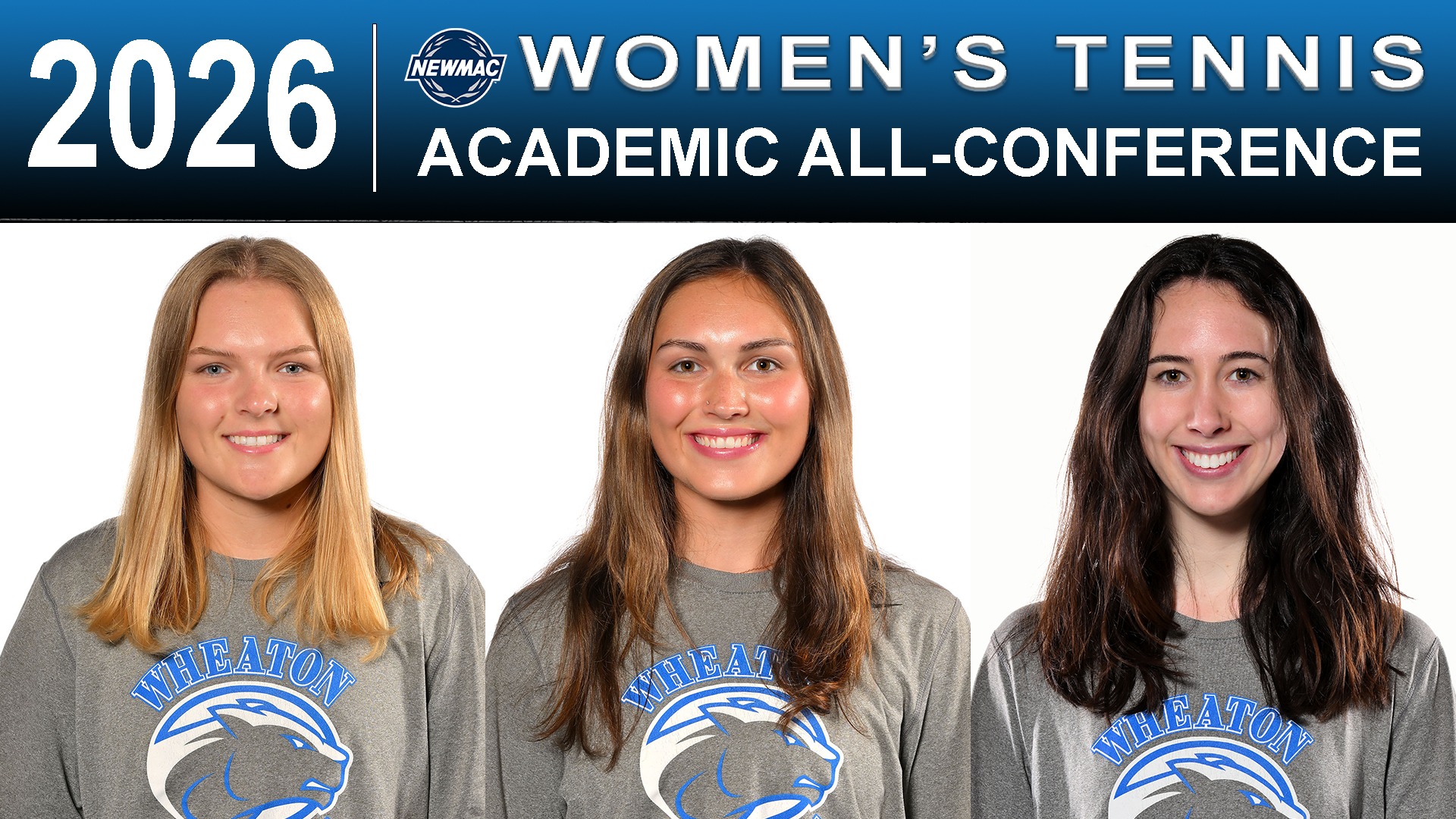 2026 NEWMAC Women's Tennis Academic All-Conference graphic2