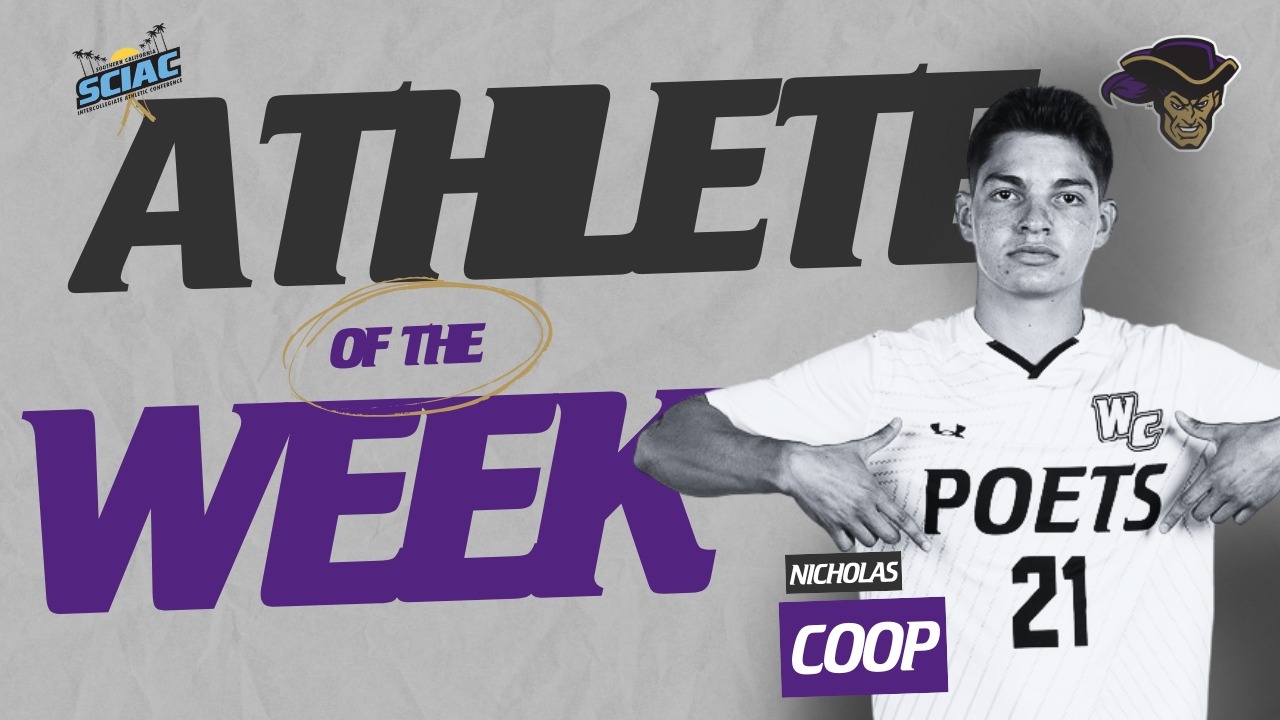 Nicholas Coop SCIAC Athlete of the Week