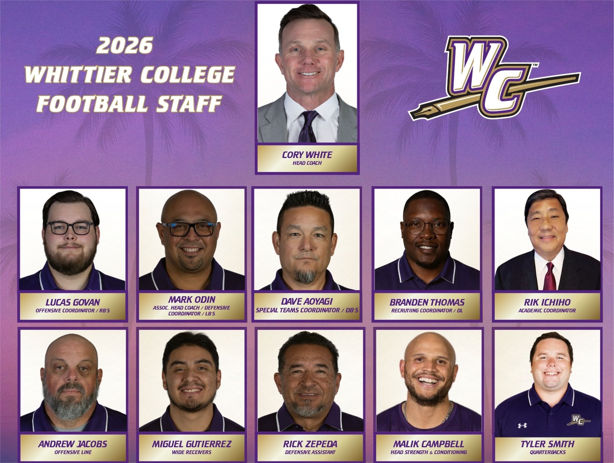 2026 FOOTBALL STAFF