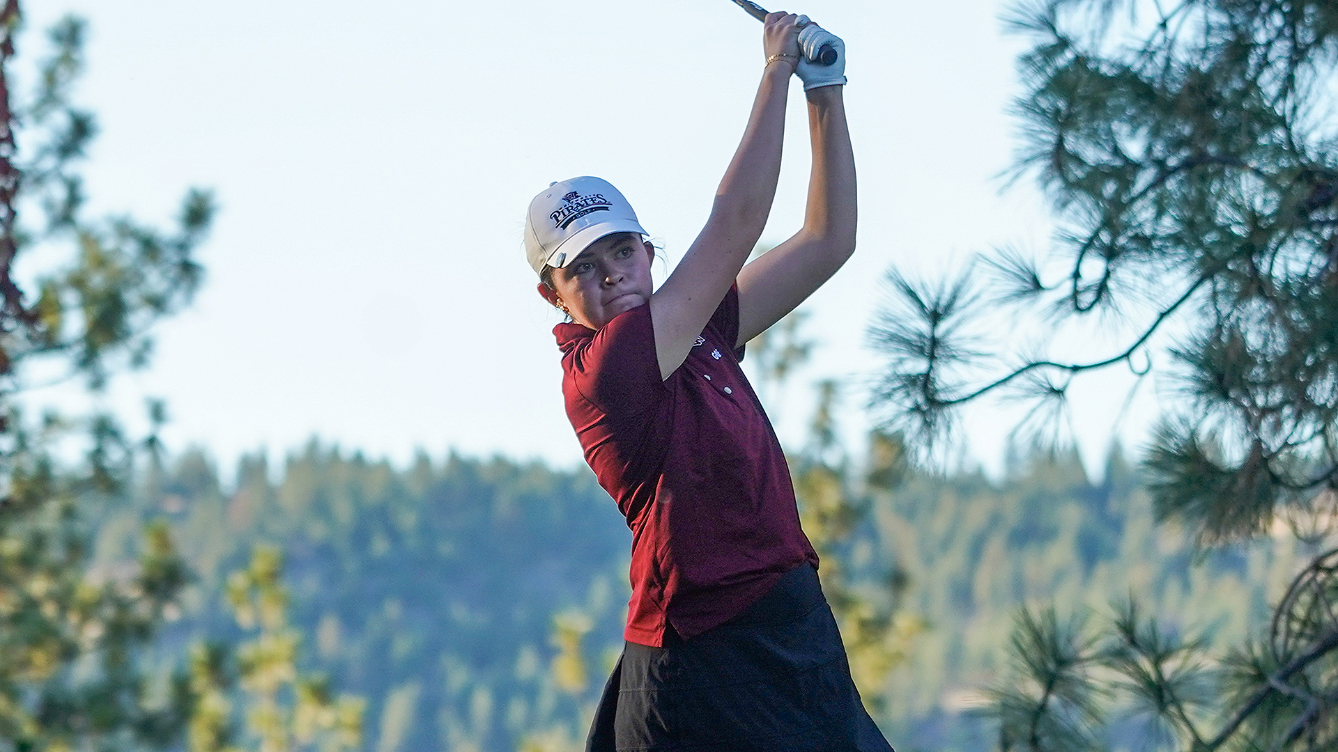 Stella Fergin tees off