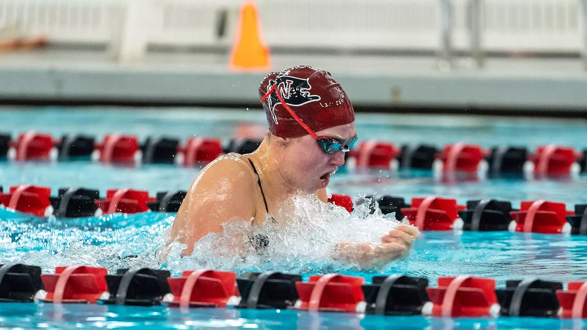 Megan Bonikowsky swam the 200 breaststroke vs. L&C