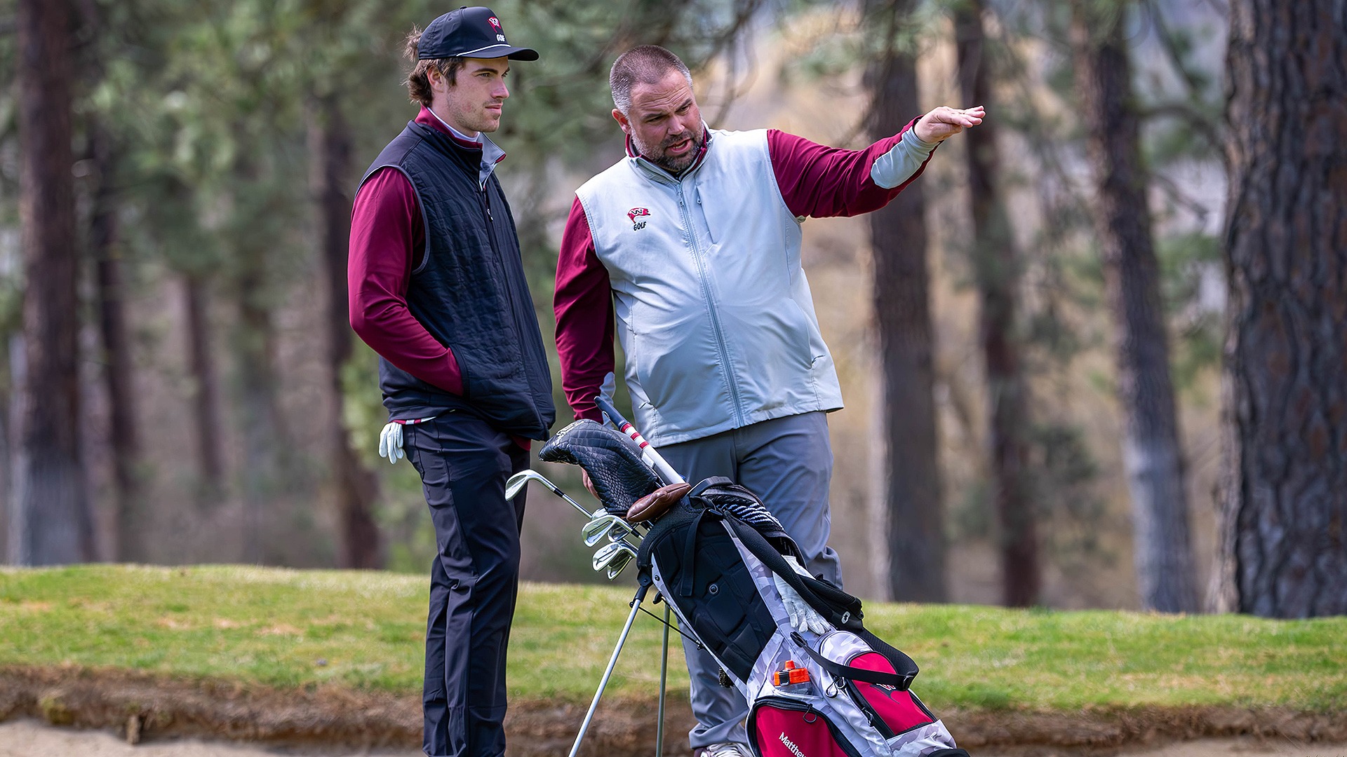Scott Kramer coaches Matthew Durkin vs. LCSC 2025