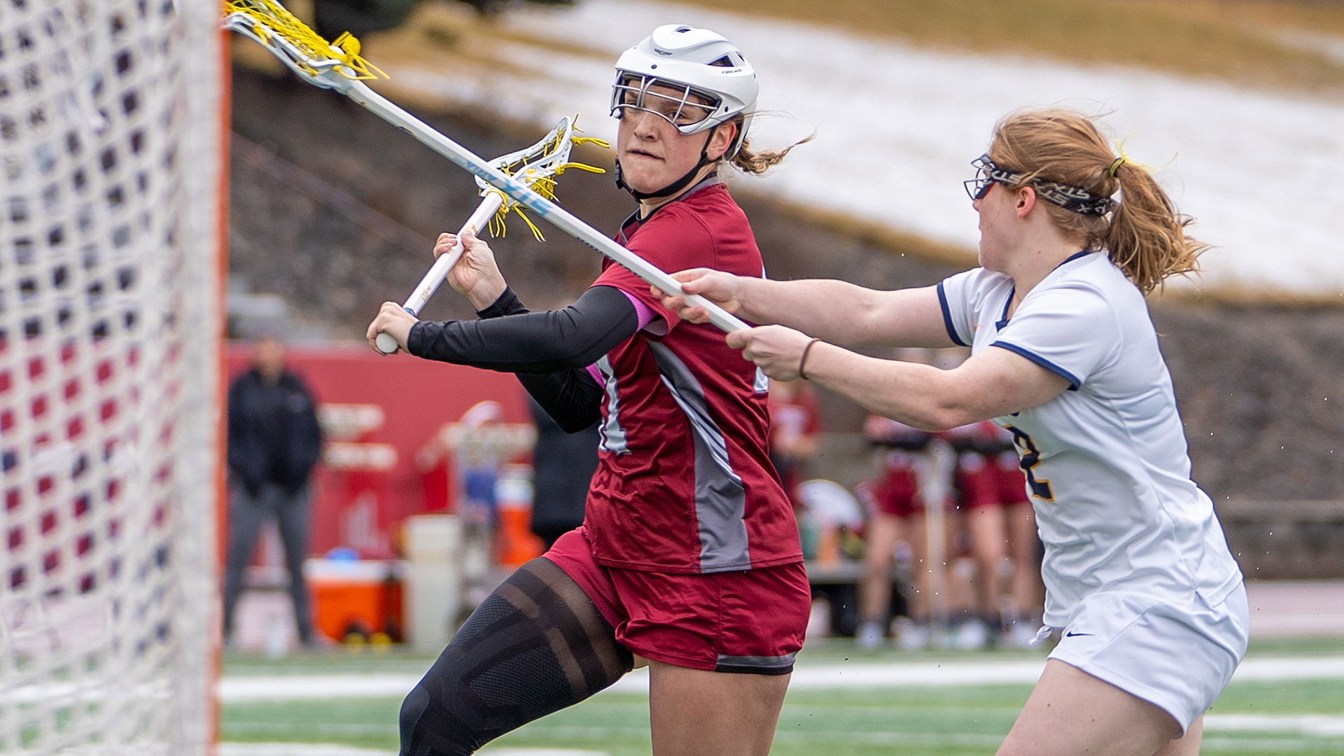 Campbell Vincent winds up for a goal vs. Whitman