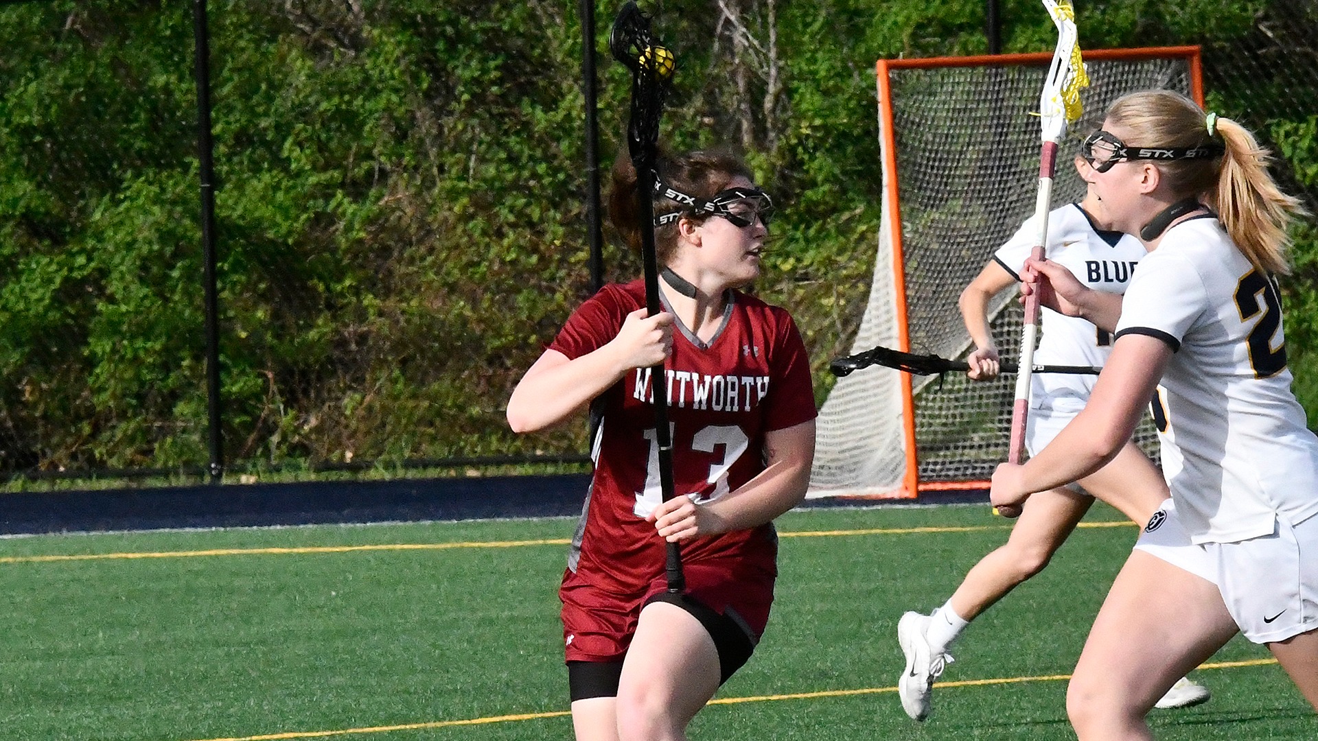 Megan Whitman looks for an open teammate at Whitman 2025