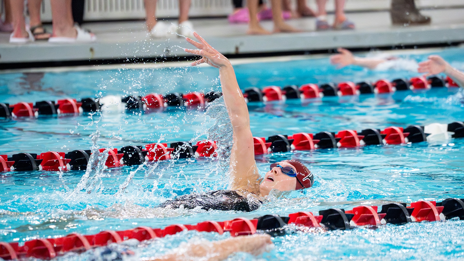 Paige Dangleis swims the 400 I.M. vs. George Fox 2025-26