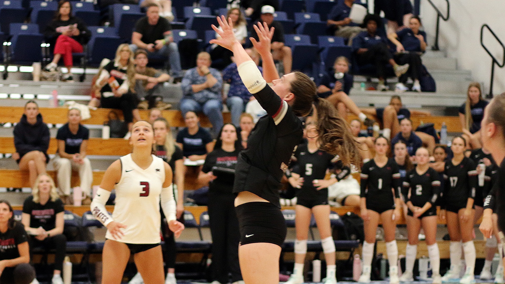 Alyssa Baird raised for a kill vs. Wis.-Stout 2026
