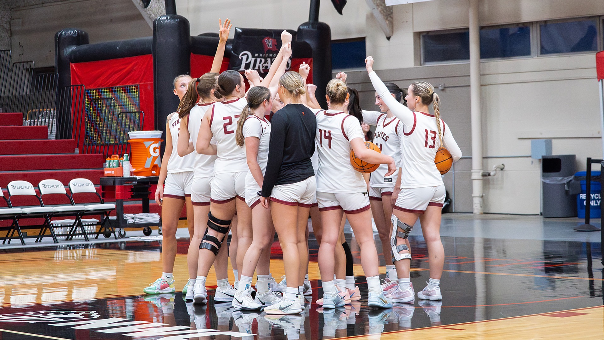 Team huddle vs Whitman 2026