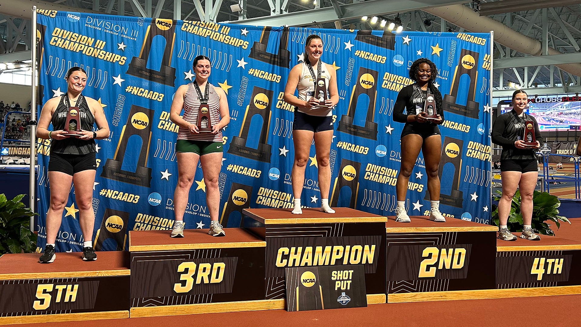 Shot put awards NCAA DIII Indoor T&F Championships