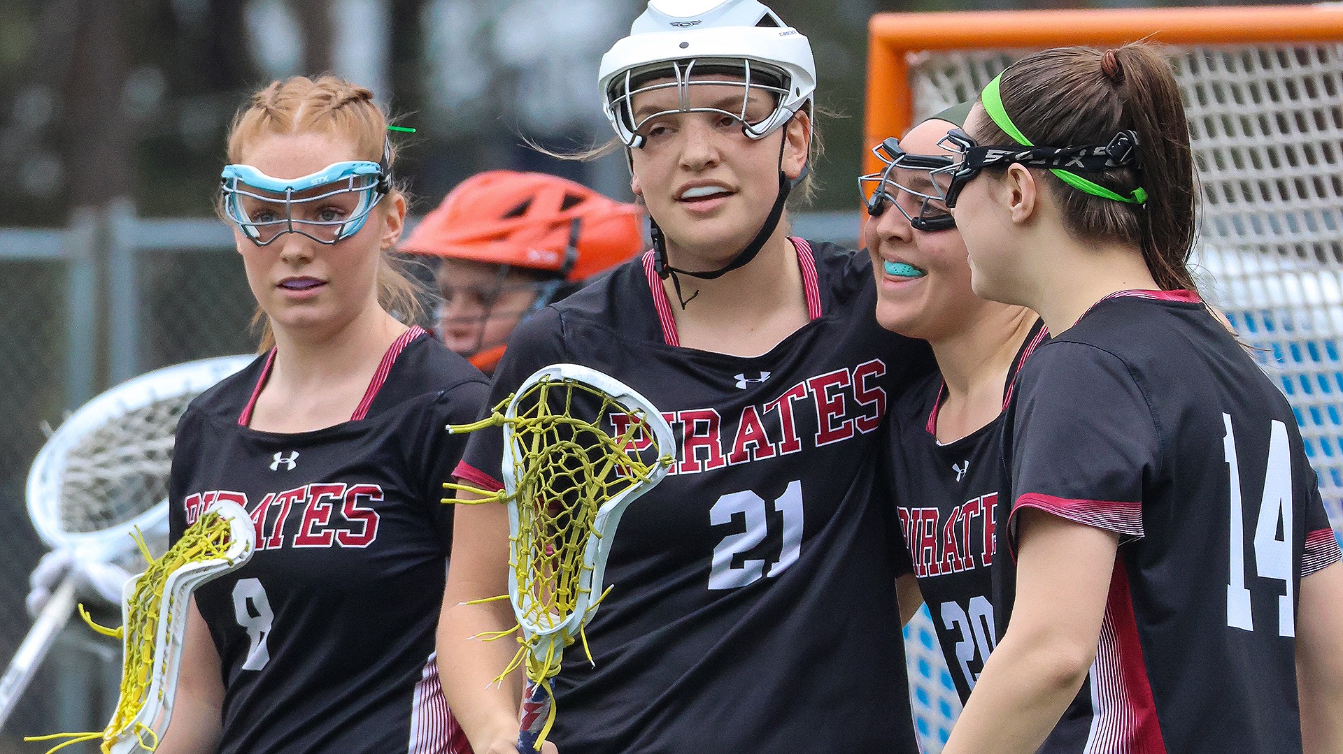 The Pirates celebrate a goal vs. Kalamazoo 2026
