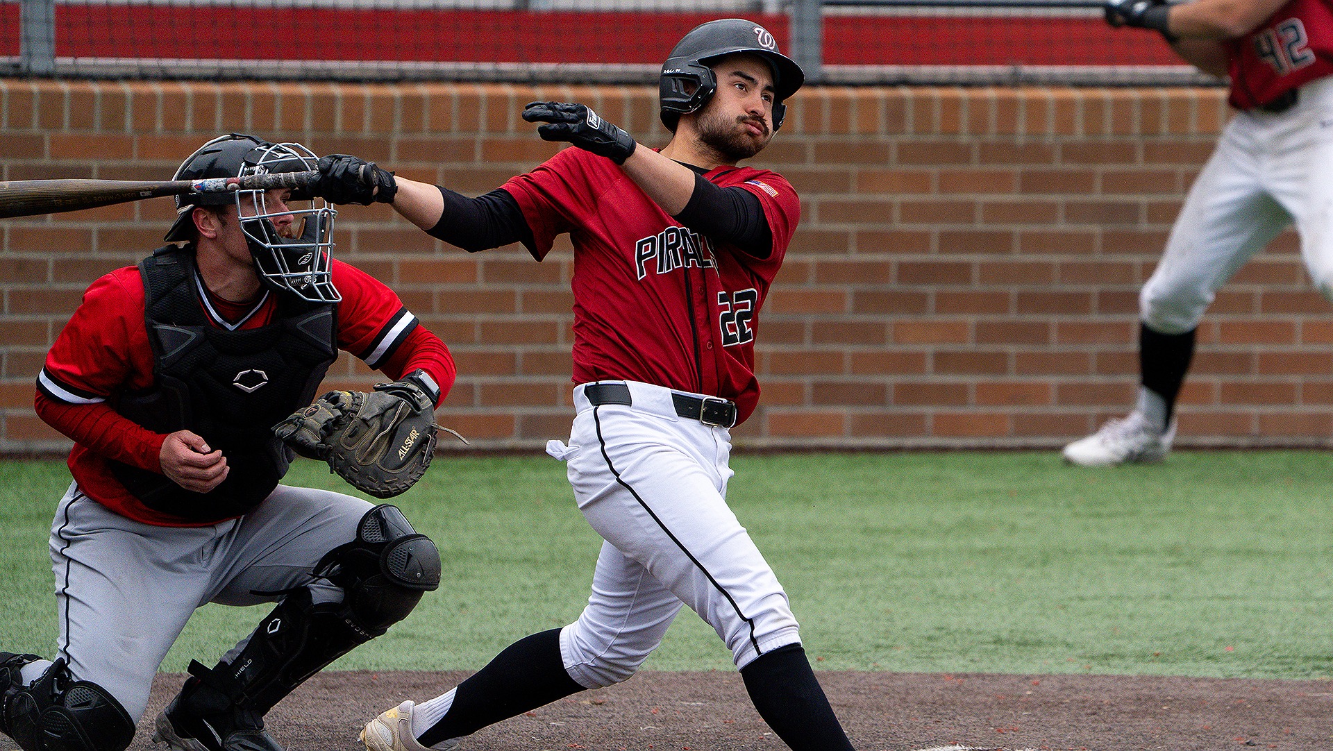 Austin Paul watches his three run home on Sunday vs. Pacific 2026