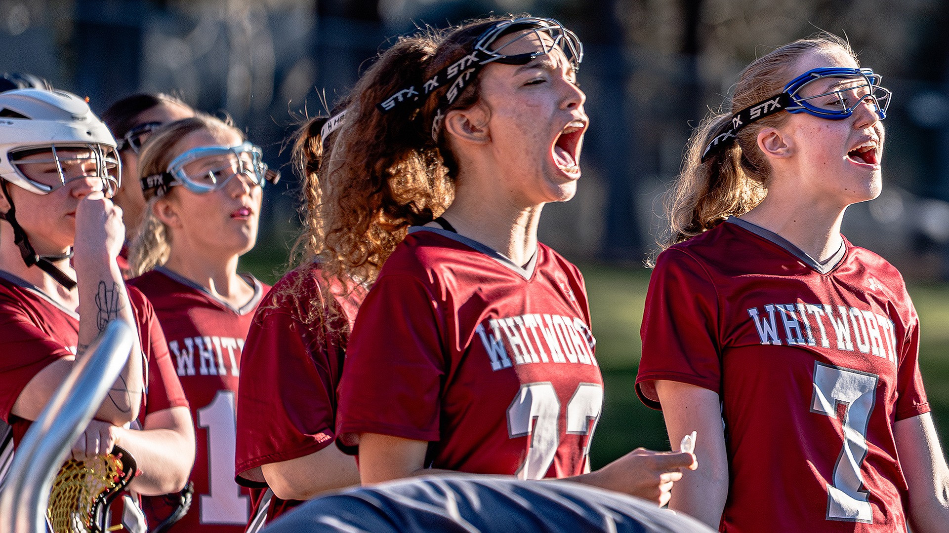 The Pirate bench reacts to a won ground ball vs. Whitman 2026