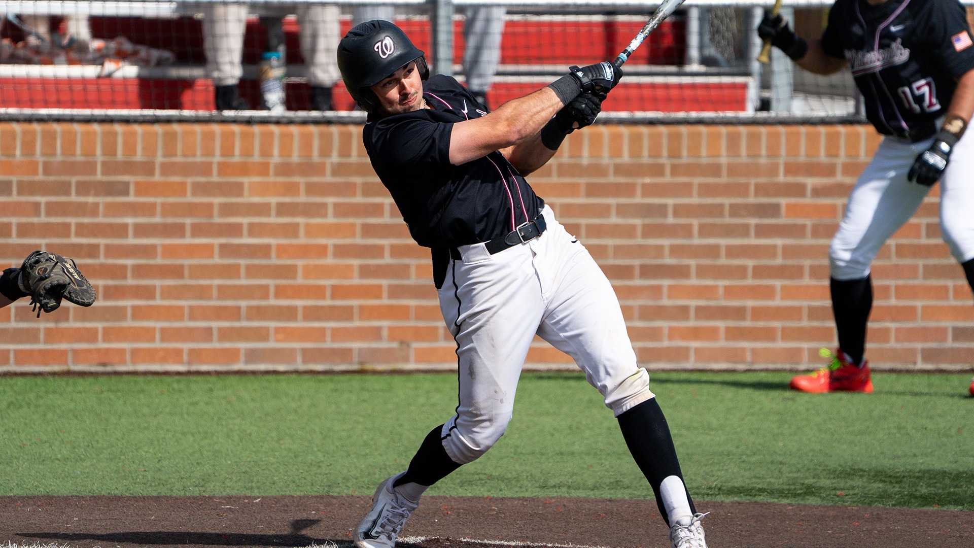 Kyle Memarian doubles in the opener vs. Pacific 2026