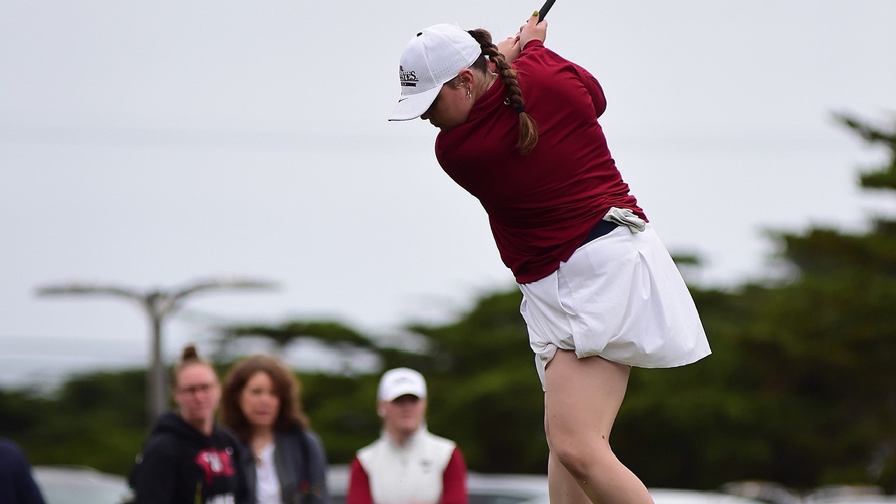 Erin Pierce tees off at the UCSC Invite 2026