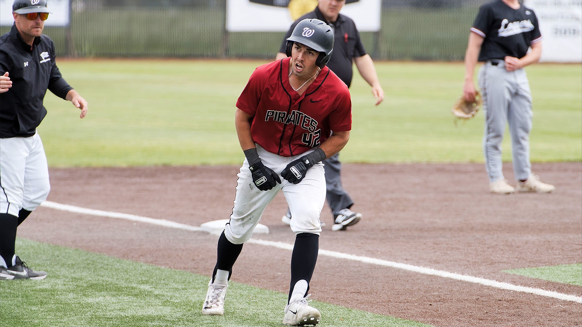 Kyle Memarian celebrates his lead off home run vs. PS in NWC Semifinal 2026