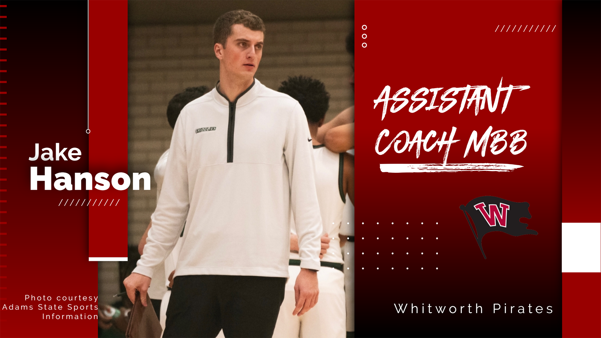 Jake Hanson assistant men's basketball coach 2026