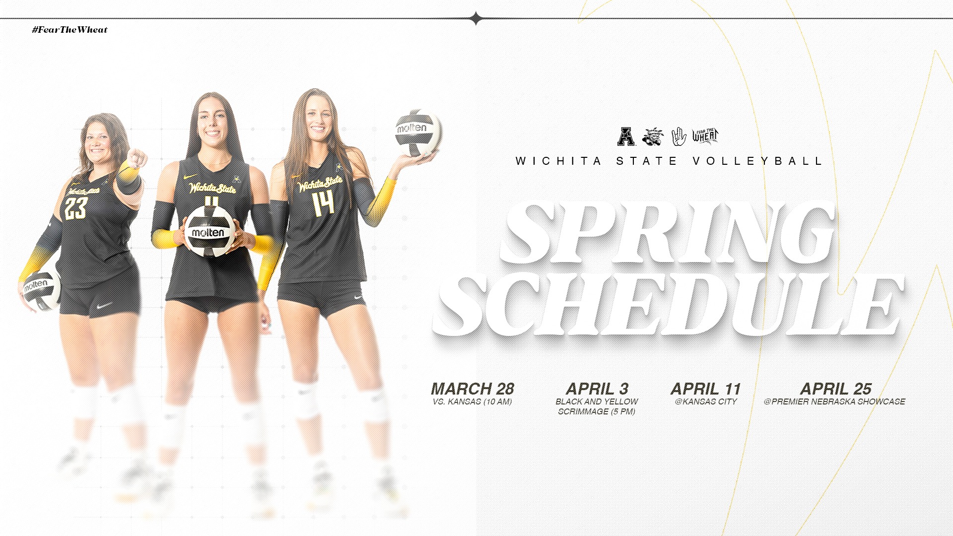 2026 Spring Volleyball Schedule Graphic