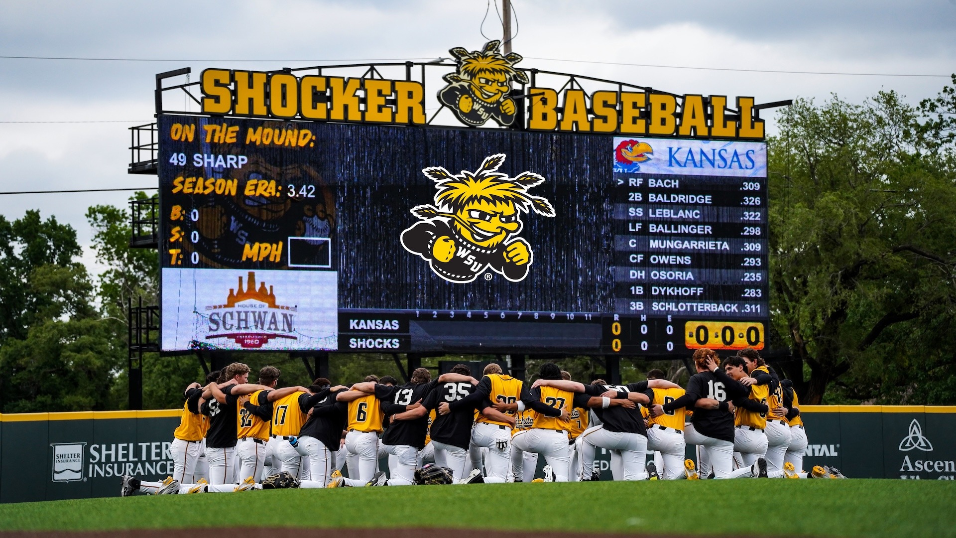 Baseball Team Huddle