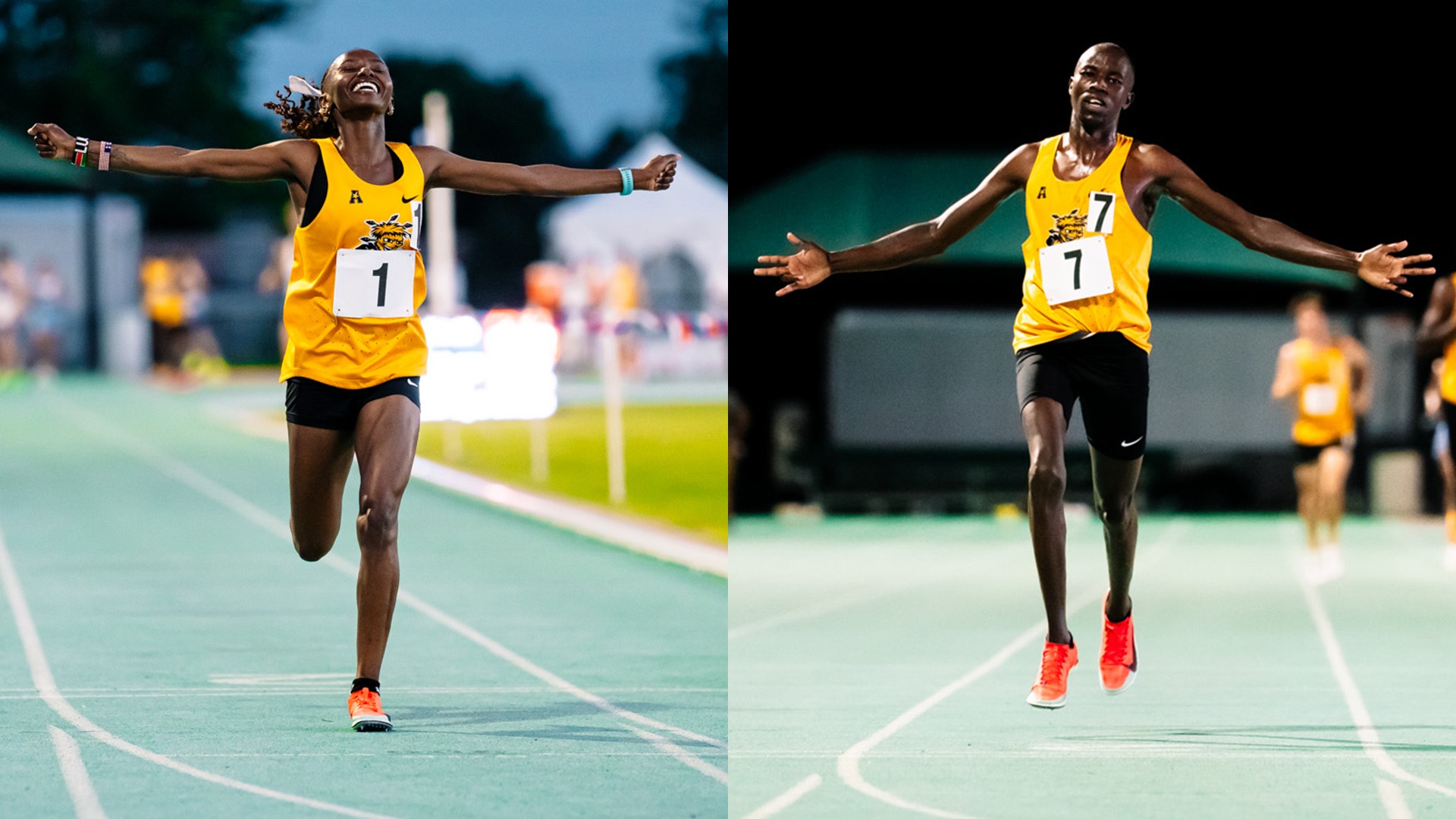 Lucy Ndungu and Elkana Kipruto - American Conference 10K Champions